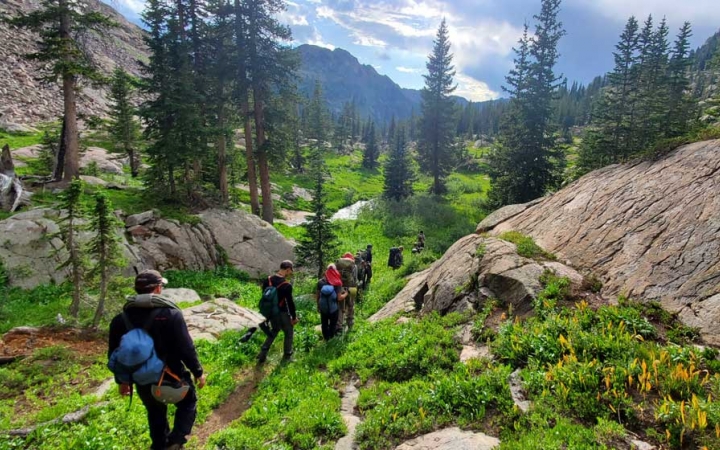 backpacking trip for teens in colorado rockies